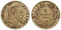 5 franków 1864 A, Paryż, złoto 1.59 g, Fr. 588 ,