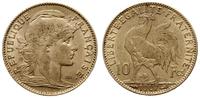10 franków 1907, Paryż, złoto 3.23 g, Fr. 597, G