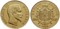 100 franków 1858 A, Paryż, złoto 32.24 g, Gadour