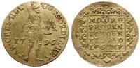 dukat 1796, Holandia, złoto 3.46 g, lekko gięty,