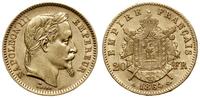 20 franków 1864/A, Paryż, złoto 6.43 g, Fr. 584,