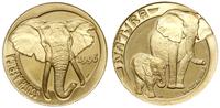 Republika Południowej Afryki, sztabka w formie monety z Słoniami Afrykańskimi, 1996