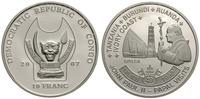 10 franków 2007, Pielgrzymki Jana Pawła II - Tan