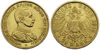 20 marek 1913, złoto 7.96 g, cesarz w mundurze
