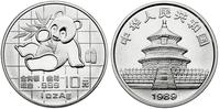 10 yuanów 1989, PANDA, srebro 31.1 g