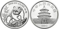 10 yuanów 1990, PANDA, srebro 31.1 g