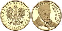 100 złotych 1997, STEFAN BATORY, złoto 8.02 g