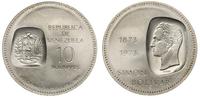 10 boliwarów 1973, srebro ''900''  30.10 g, stem