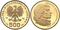 500 złotych 1976, TADEUSZ KOŚCIUSZKO, złoto 29.9