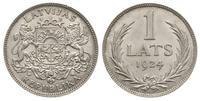 1 łata 1924, srebro "835", piękne, Parchimowicz 