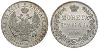 1 rubel 1846/ПA, Petersburg, bardzo ładne, Bitki