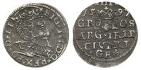 trojak 1597, Ryga, patyna, Iger R.97.1.a