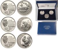 zestaw 3x 10 dinarów 1992, Singapur, 10 dinarów 