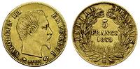 5 franków 1859/ BB, złoto 1.60 g