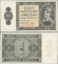 1 złoty 1.10.1938, seria IL, pięknie zachowane, 