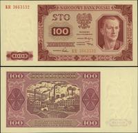 100 złotych 1.07.1948, seria KR, wyśmienite, Mił