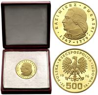 500 złotych 1976, Kazimierz Pułaski, złoto, w sk