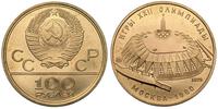 100 rubli 1979, XXII Olimpiada, złoto 17.37g