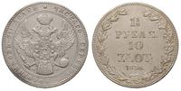 1 1/2 rubla = 10 złotych 1836/MW, Warszawa, Plag