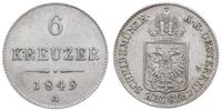 6 krajcarów 1849/A, Wiedeń, Herinek 754