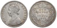 rupia  1877, srebro ''917'' 11.39 g, KM. 492