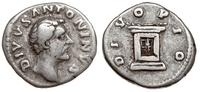 denar 161, Rzym, Aw: Głowa Antoninusz Piusa w pr