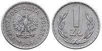 1 złoty 1949, Warszawa, bardzo ładny, Parchimowi