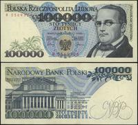 100 000 złotych 01.02.1990, seria R, pięknie zac