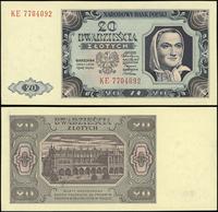 20 złotych 1.07.1948, seria KE 7704092, Lucow 12