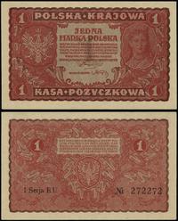 1 marka polska 23.08.1919, serie I-EU, Nr 272272
