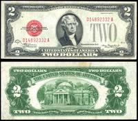 2 dolary 1928 D, czerwona pieczęć, seria D 14892