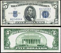 5 dolarów 1934 D, niebieska pieczęć, seria R 657