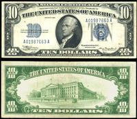 10 dolarów 1934, niebieska pieczęć, seria A 0198