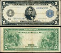 5 dolarów 1914, niebieska pieczęć, seria G 38987