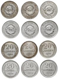 zestaw: 6 x 20 kopiejek 1924 - 1930, srebro '500