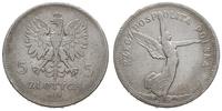 5 złotych 1928, Bruksela, Nike, moneta po intens