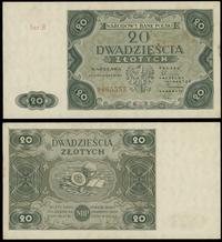 20 złotych 15.07.1947, Seria B, papier miejscowo