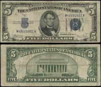 5 dolarów 1934C, Seria M 49600802 A, niebieska p