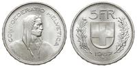 5 franków 1967/B, Berno, Popiersie William'a Tel