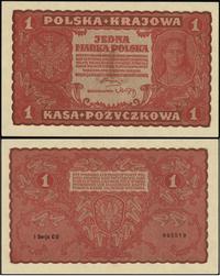 1 marka polska 23.08.1919, I seria CU numeracja 