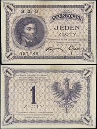 1 złoty 28.02.1919, seria S.23 G numeracja 05728