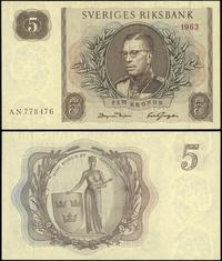 5 koron 1963, delikatne wgniecenie prawego górne