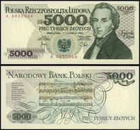 5.000 złotych 1.06.1982, Seria A 0850066, piękne