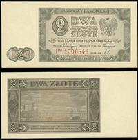 2 złote 1.07.1948, seria BW 1506843, Miłczak 134