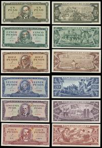 lot: 1, 5, 10, 20, 50 i 100 pesos 1961, SPECIMEN
