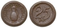 25 fenigów 1921, 24 mm, glinka brązowo - szara, 