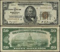 50 dolarów 1929, Seria I00024415A, brązowa piecz