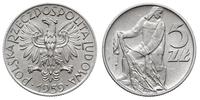 5 złotych 1959, Warszawa, aluminium, wyśmienity 