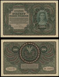 500 marek polskich 23.08.1919, I Serja BC, piękn