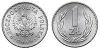 1 złoty 1949, Warszawa, piękne, Parchimowicz 212